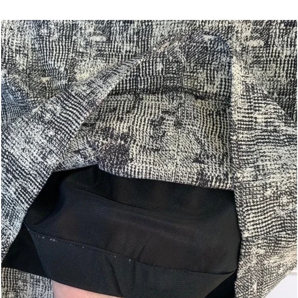 MM Lafleur Black and White Pencil Skirt Knee-Length Work - Picture 4 of 7